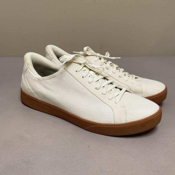 Kizik Other - Kizik Irving Shoes Men 11.5 Wide Beige Canvas Hands Free Lace Up Walking Sneaker